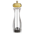 Orsina Cody Salt or Pepper Mill – Clear Acrylic with Gold Top, Medium