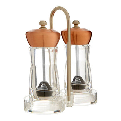 Orsina Cody Copper Salt and Pepper Mill Set with Stand – 2 Piece