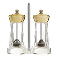 Orsina Cody Gold Salt and Pepper Mill Set with Stand | Clear & Gold