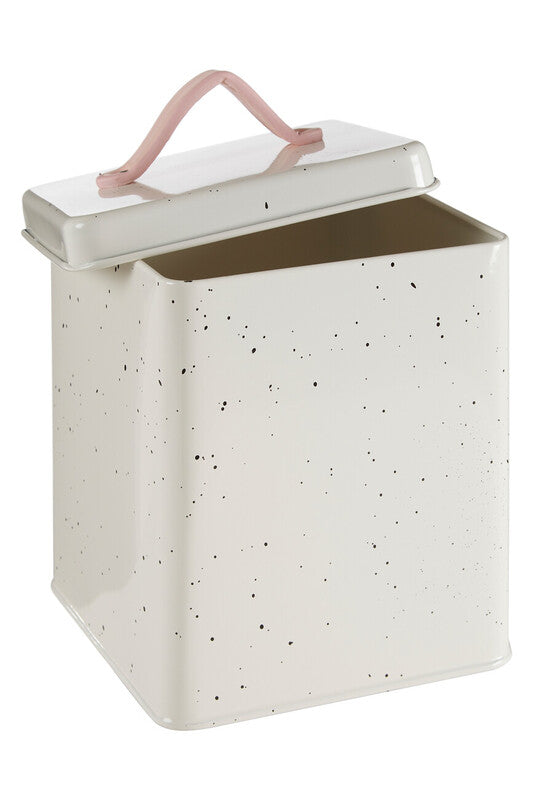 Orsina Sweet Heart Large Ceramic Food Storage Canister | Creamy White