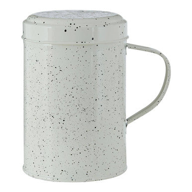 Orsina Sweet Heart Flour Shaker – Speckled White Ceramic Baking Tool