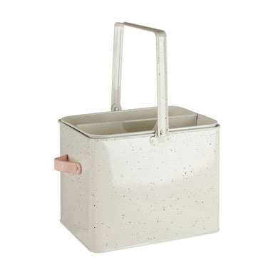 Orsina Sweet Heart Cleaning Caddy – Silver Housekeeper Storage Box