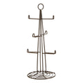 Orsina Vertex 6 Cup Mug Tree – Black Nickel Finish Kitchen Organizer