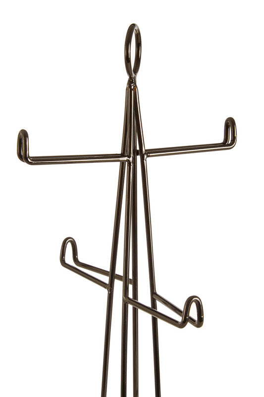 Orsina Vertex 6 Cup Mug Tree – Black Nickel Finish Kitchen Organizer