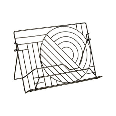 Orsina Vertex Cookbook Stand – Black Nickel Finish Recipe Holder