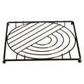 Orsina Vertex Square Trivet – Black Nickel Finish Metal Heat Guard