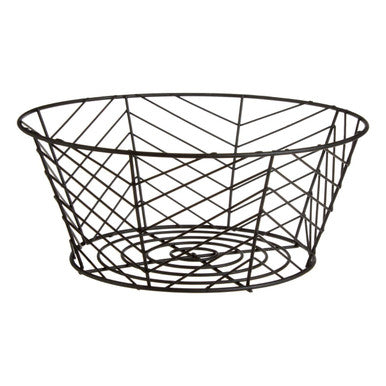 Orsina Vertex Fruit Basket – Black Powder Coated Kitchen Storage Bowl