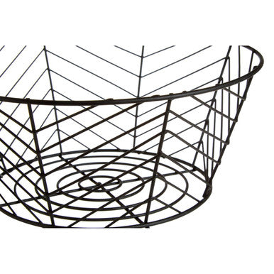 Orsina Vertex Fruit Basket – Black Powder Coated Kitchen Storage Bowl
