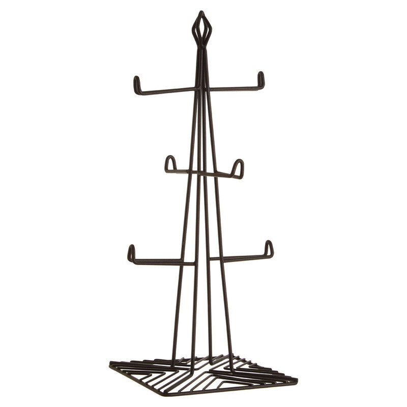 Orsina Vertex Six Cup Mug Tree – Modern Vertical Kitchen Storage Rack