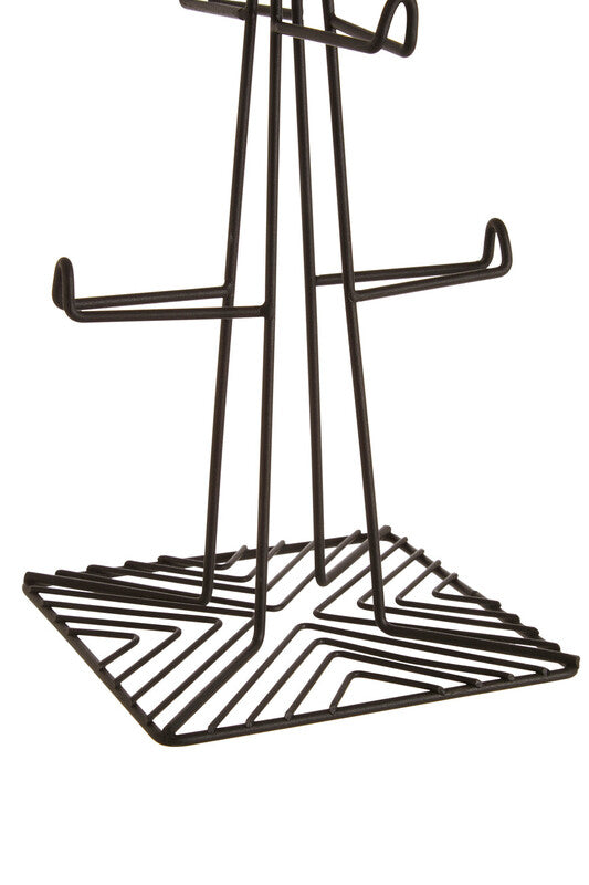 Orsina Vertex Six Cup Mug Tree – Modern Vertical Kitchen Storage Rack