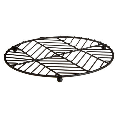 Orsina Vertex Round Wire Trivet – Black Powder Coat Heat Protector