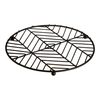 Orsina Vertex Round Wire Trivet – Black Powder Coat Heat Protector
