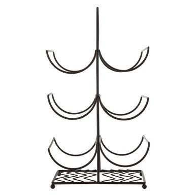Orsina 6-Bottle Wine Rack – Black Powder Coat Countertop Storage