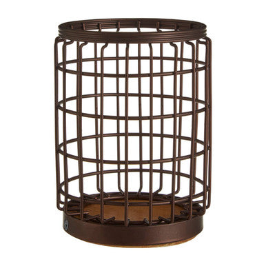 Orsina Vertex Round Utensil Holder – Bronze Coated Kitchen Organizer