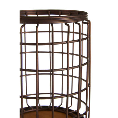 Orsina Vertex Round Utensil Holder – Bronze Coated Kitchen Organizer