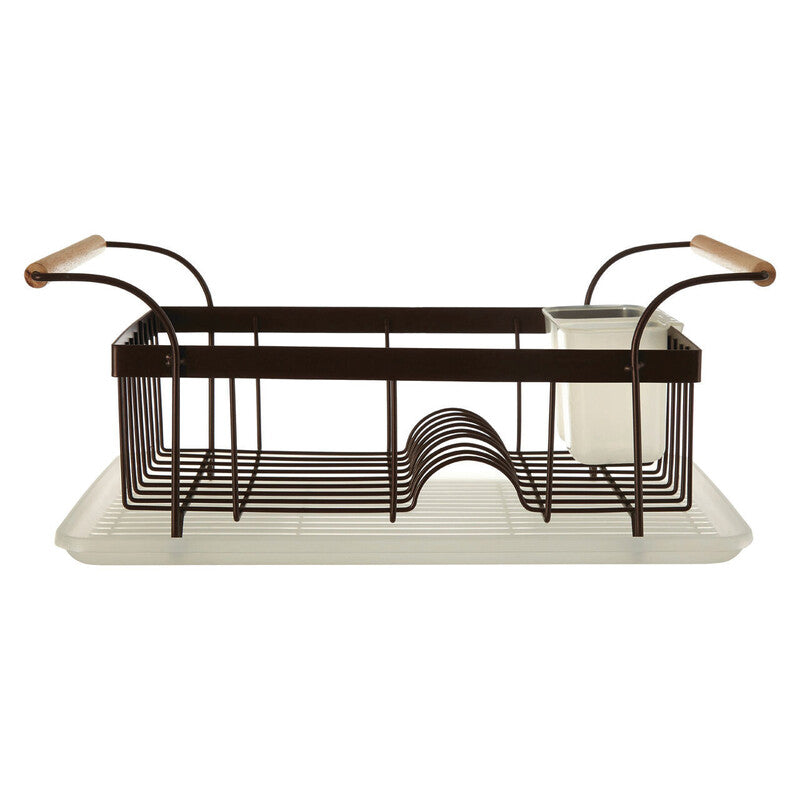 Orsina Vertex Dish Drainer – Bronze Powder Coated Rack with Drip Tray