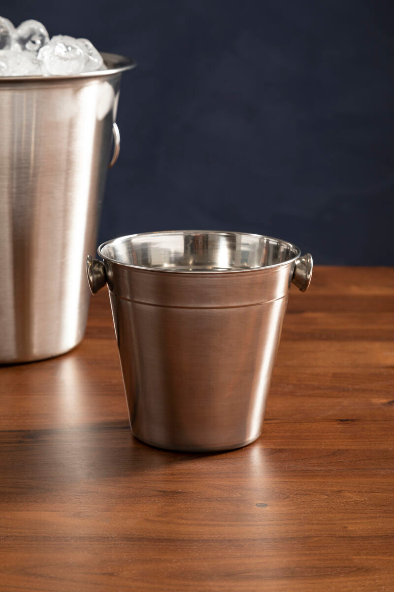 Orsina Dakota Stainless Steel Ice Bucket – Shiny Mirrored Finish
