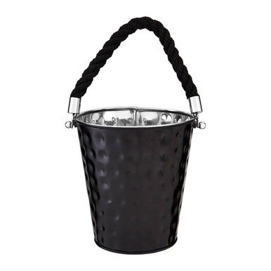 Orsina Miressa Medium Black Party Bucket – Modern Ice Beverage Tub