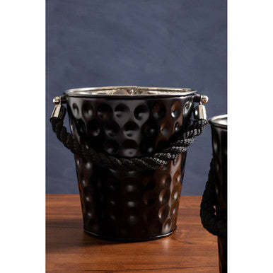 Orsina Miressa Medium Black Party Bucket – Modern Ice Beverage Tub