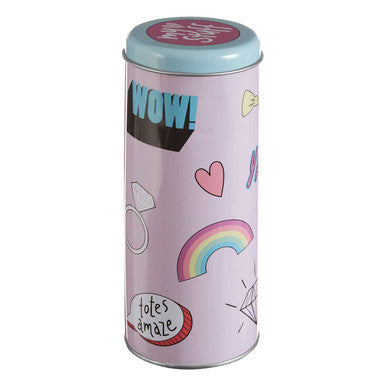 Orsina Kids Storage Canister – Pastel Pink Desk Organizer with Lid