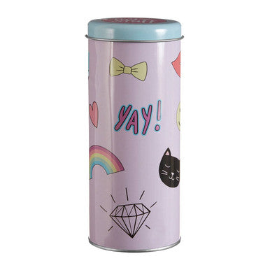 Orsina Kids Storage Canister – Pastel Pink Desk Organizer with Lid