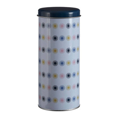 Orsina Paice Round Storage Canister – White Ceramic Kitchen Jar with Lid