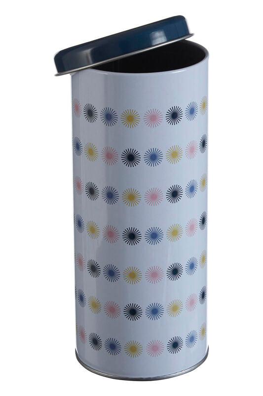 Orsina Paice Round Storage Canister – White Ceramic Kitchen Jar with Lid