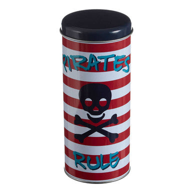 Orsina Pirate Round Storage Canister – Kids Desk Organizer & Toy Tin