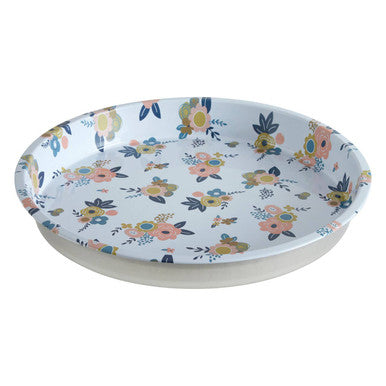 Orsina Paice Round Metal Serving Tray – Floral Motif Kitchenware