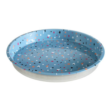 Orsina Paice Stellar Serving Tray – Blue Speckled Celestial Home Decor