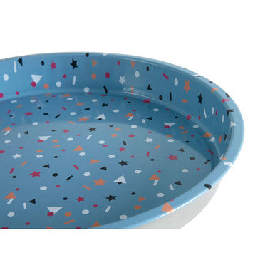 Orsina Paice Stellar Serving Tray – Blue Speckled Celestial Home Decor