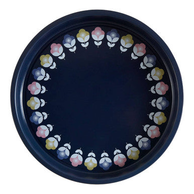 Orsina Paice Serving Tray – Navy Blue Mandala Patterned Decor