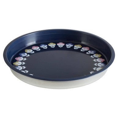 Orsina Paice Serving Tray – Navy Blue Mandala Patterned Decor