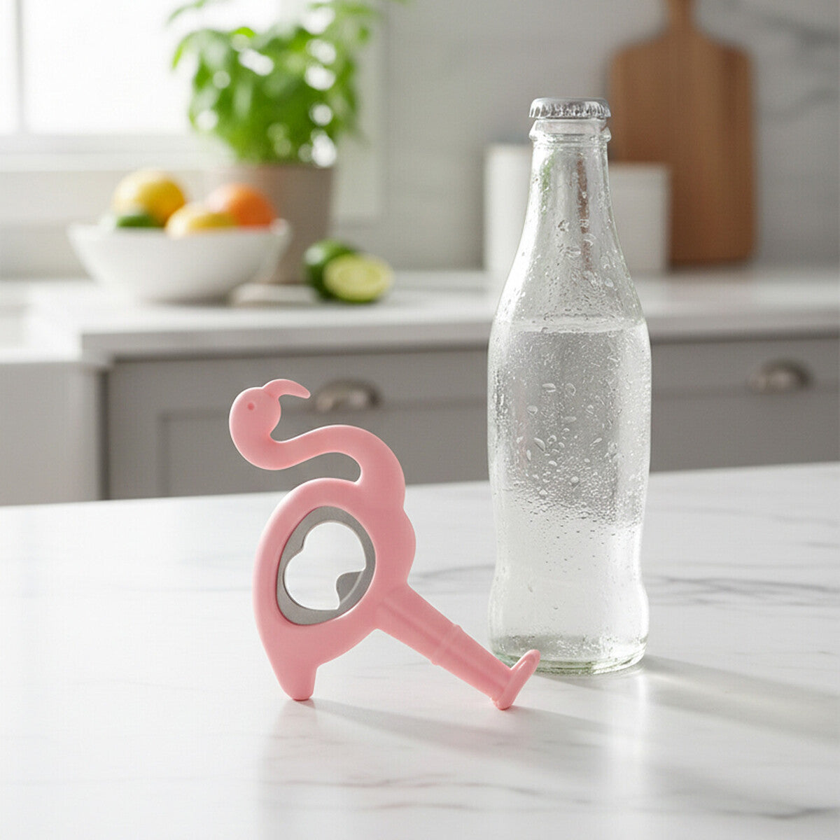Orsina Mimo Pink Flamingo Bottle Opener – Ergonomic Novelty Barware