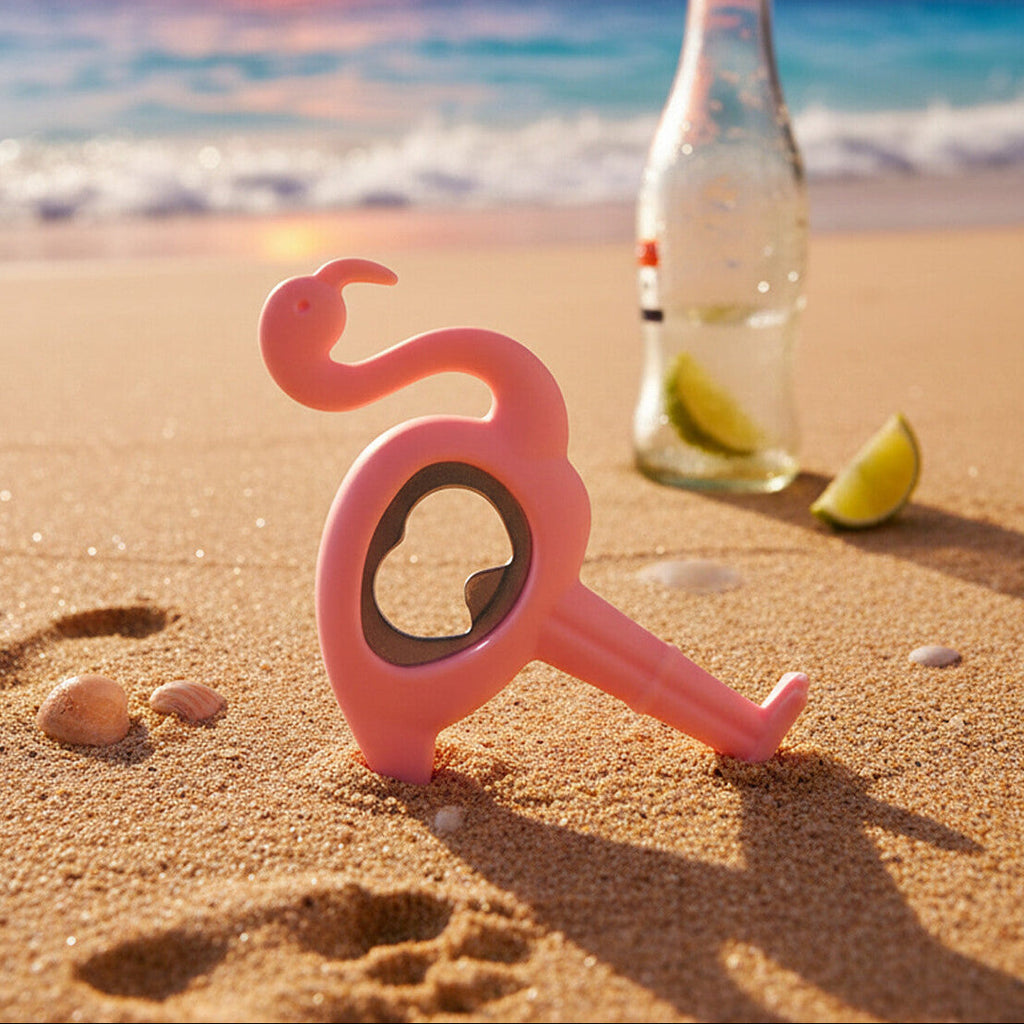 Orsina Mimo Pink Flamingo Bottle Opener – Ergonomic Novelty Barware