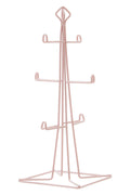 Orsina Vertex Pink 6 Mug Tree – Vertical Kitchen Countertop Organizer
