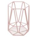 Orsina Vertex Pink Utensil Holder – Hexagon Mesh Kitchen Organizer