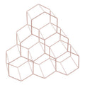 Orsina Vertex 6 Bottle Pink Wine Rack – Geometric Kitchen Storage