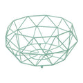 Orsina Vertex Green Fruit Basket – Modern Geometric Wire Fruit Bowl