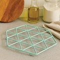 Orsina Vertex Hexagon Kitchen Trivet – Green Finish Heat Protection
