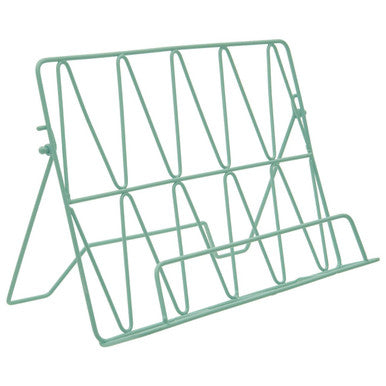 Orsina Vertex Cookbook Stand – Pastel Green Metal Recipe & Tablet Holder