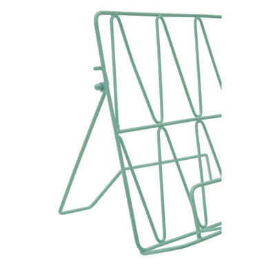 Orsina Vertex Cookbook Stand – Pastel Green Metal Recipe & Tablet Holder