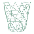 Orsina Vertex Green Geometric Storage Basket – Modern Shelf Organizer