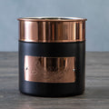 Orsina Prescott Sugar Canister – Charcoal and Copper Kitchen Storage