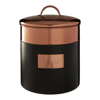 Orsina Prescott Charcoal and Copper Bread Bin – Modern Kitchen Storage