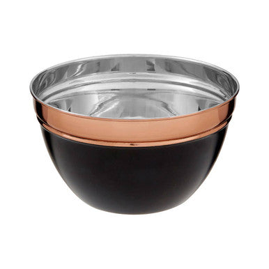 Orsina Prescott Small Mixing Bowl – Black and Copper Kitchen Prep Bowl