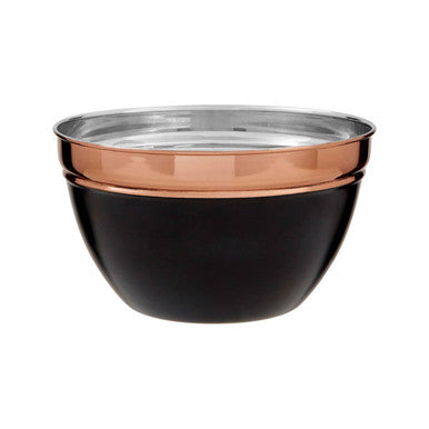 Orsina Prescott Small Mixing Bowl – Black and Copper Kitchen Prep Bowl