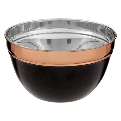 Orsina Prescott Medium Mixing Bowl | Black and Copper Stainless Steel
