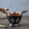 Orsina Prescott Small Charcoal and Copper Colander | Berry Strainer