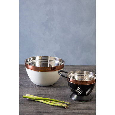 Orsina Prescott Small Charcoal and Copper Colander | Berry Strainer